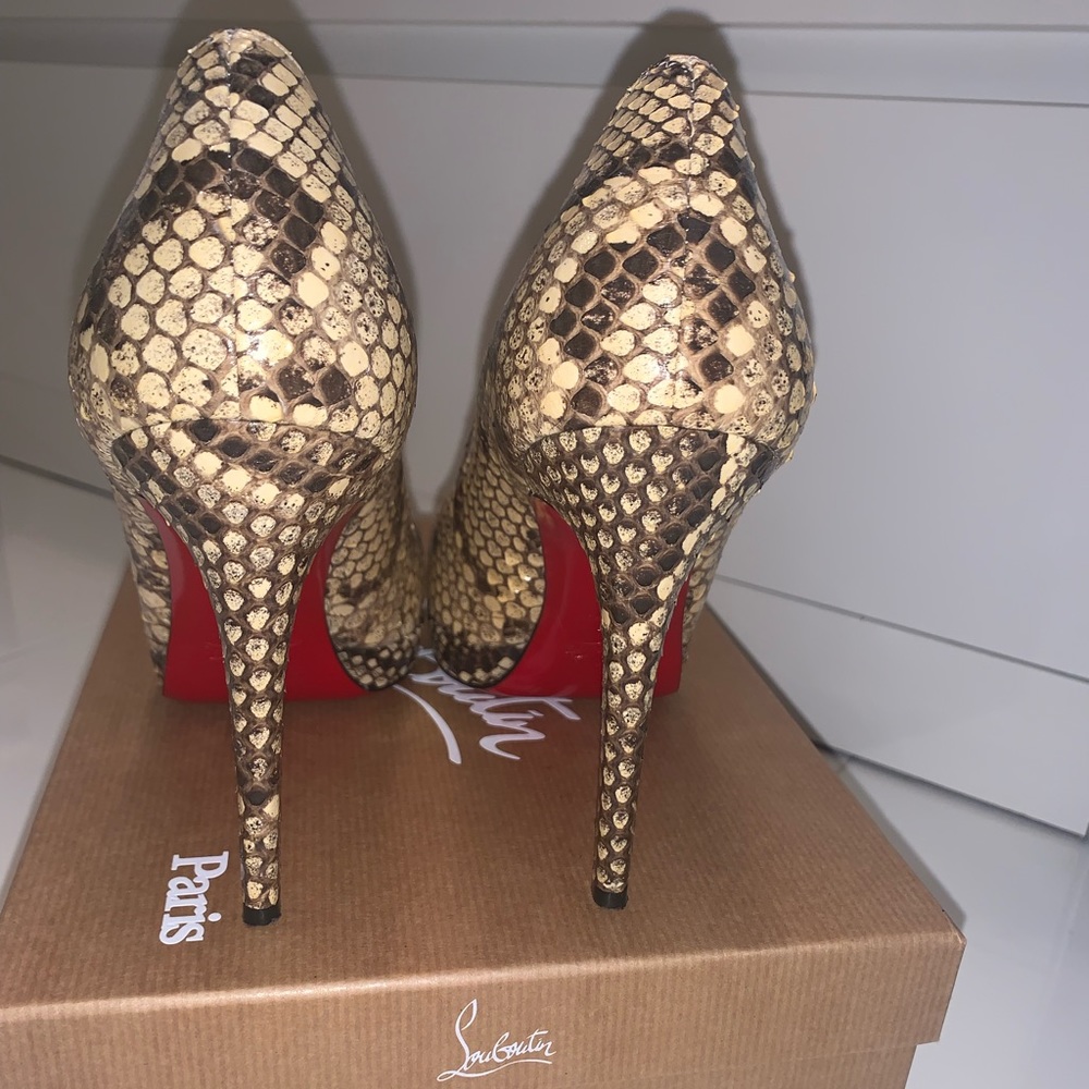 Christian Louboutin Python Leather Snake skin Heels